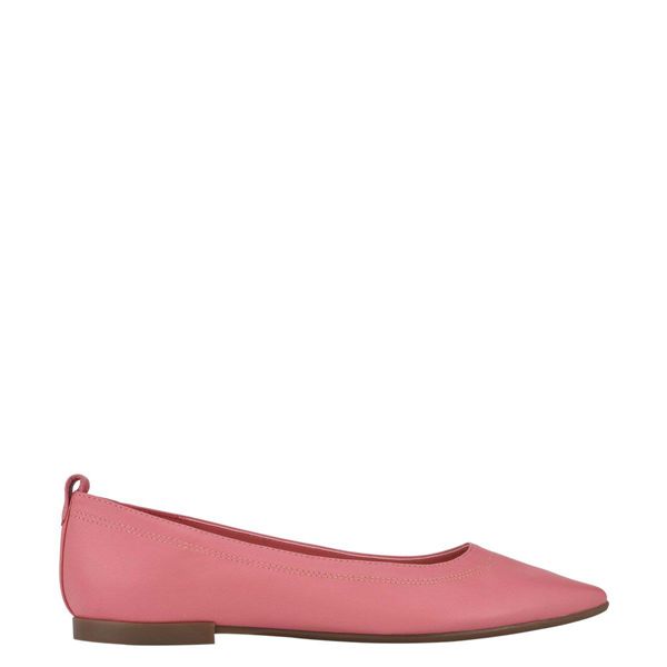 Nine West Raya Pointy Toe Pink Flats | South Africa 07D16-0C01